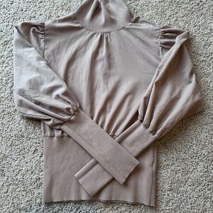 French Connection Taupe Knit Top